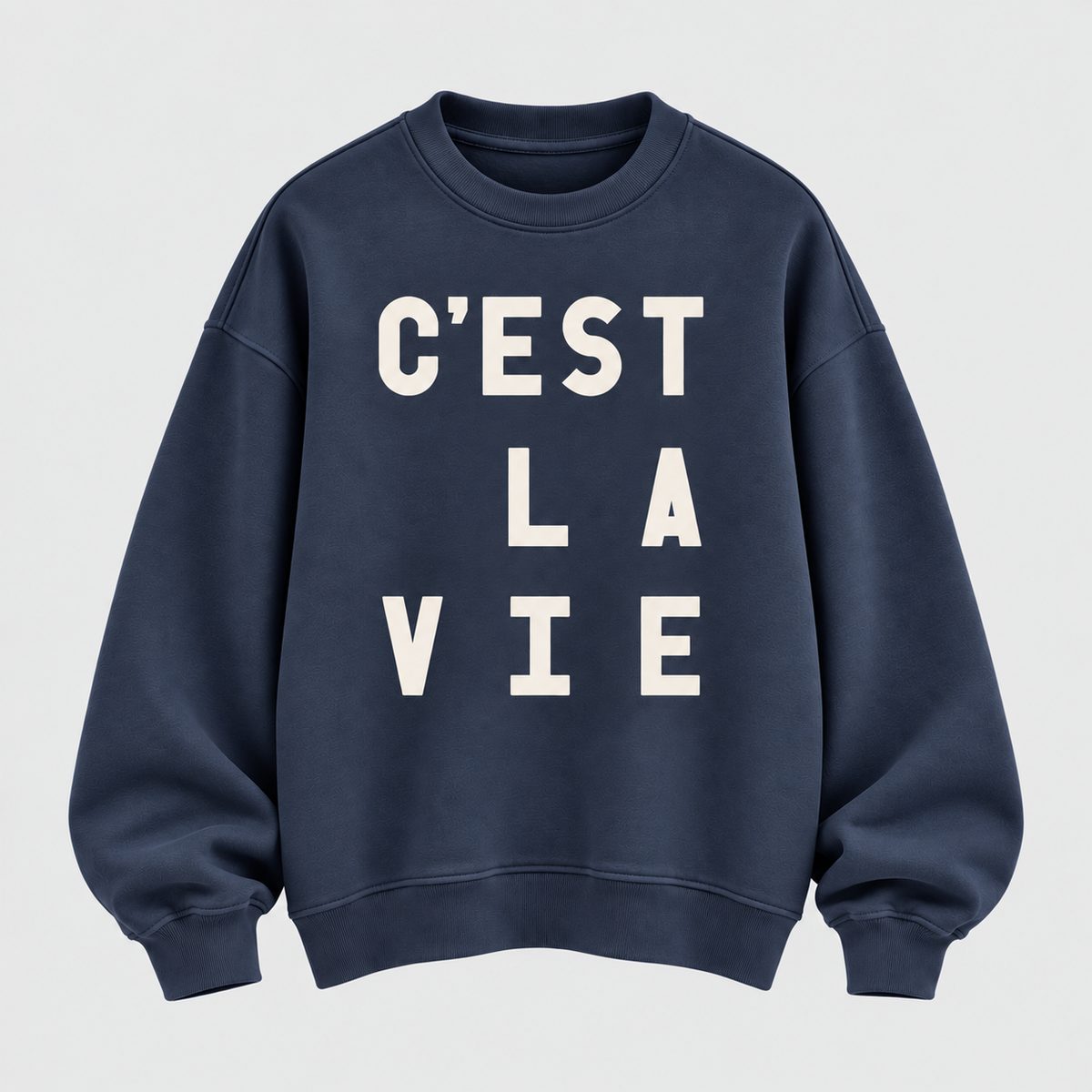 C'est La Vie | Premium Organic Sweatshirt - burnt peach.
