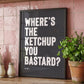 Custom Quote Prints - Personalised Typography Wall Art - burnt peach.