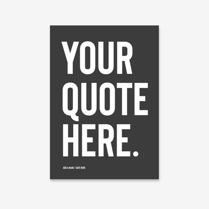 Custom Quote Prints - Personalised Typography Wall Art - burnt peach.