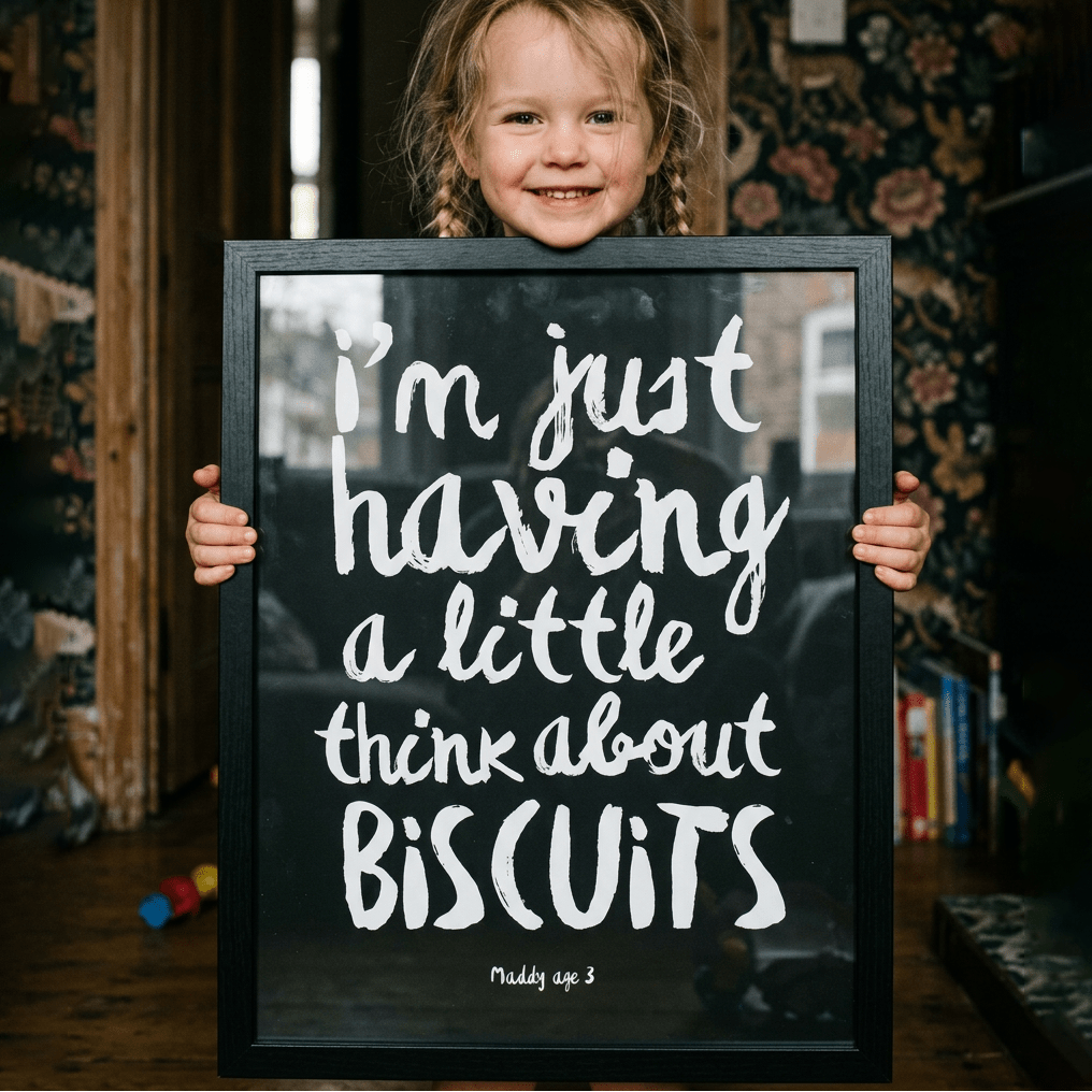 Custom Quote Prints - Personalised Typography Wall Art - burnt peach.
