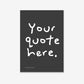 Custom Quote Prints - Personalised Typography Wall Art - burnt peach.