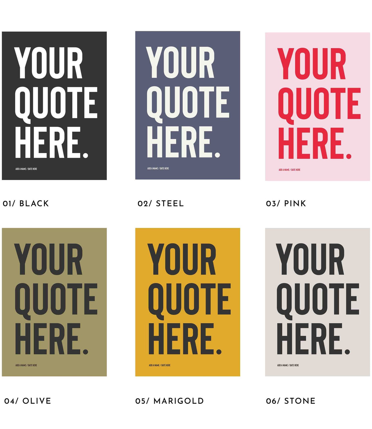 Custom Quote Prints - Personalised Typography Wall Art - burnt peach.