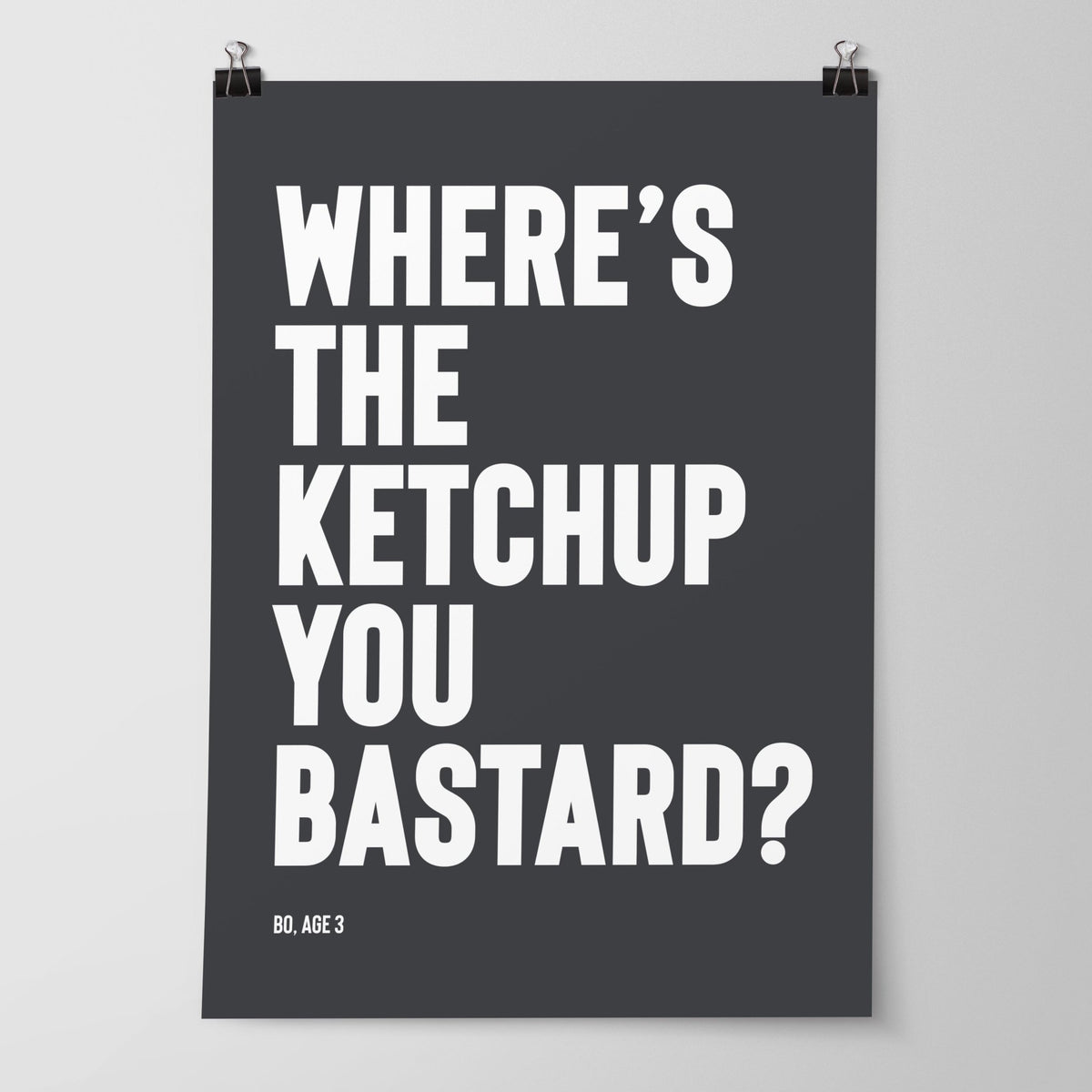 Custom Quote Prints - Personalised Typography Wall Art - burnt peach.