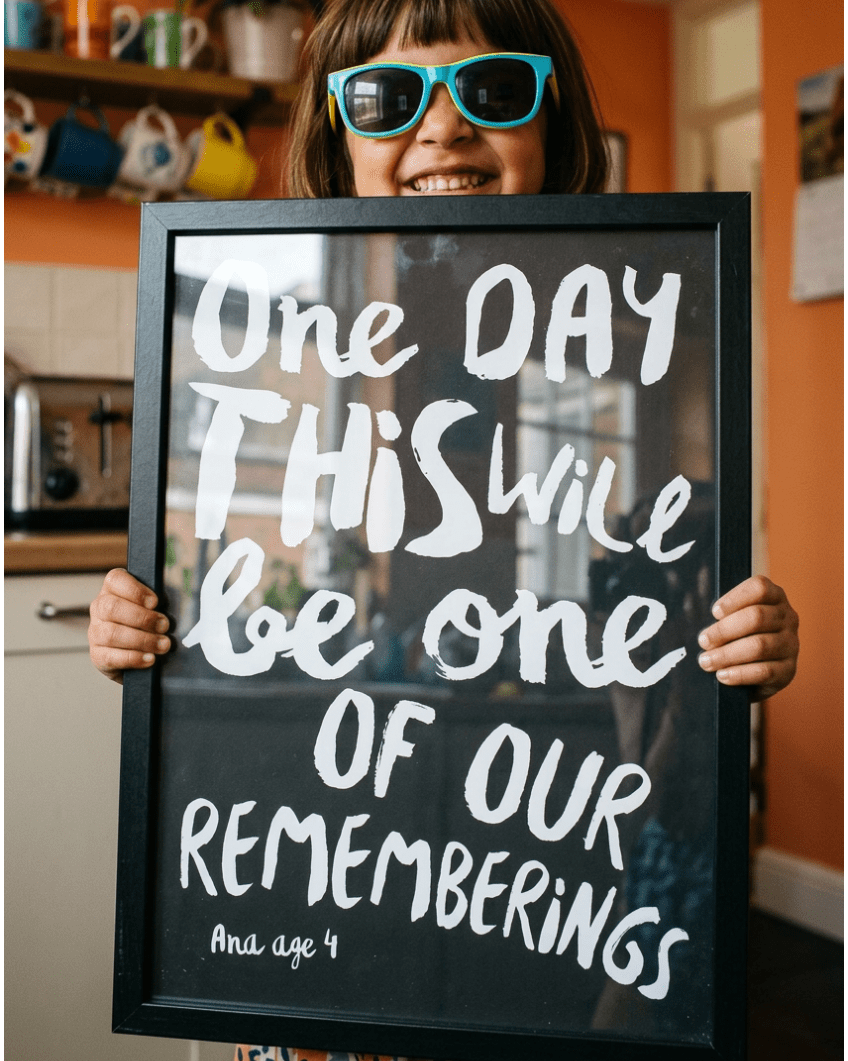 Custom Quote Prints - Personalised Typography Wall Art - burnt peach.