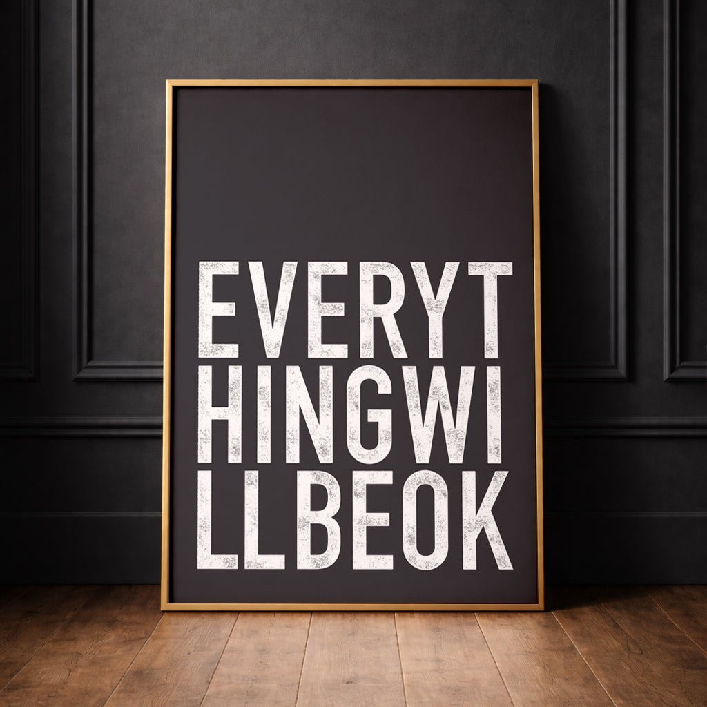 Everything Will Be Ok - burnt peach.