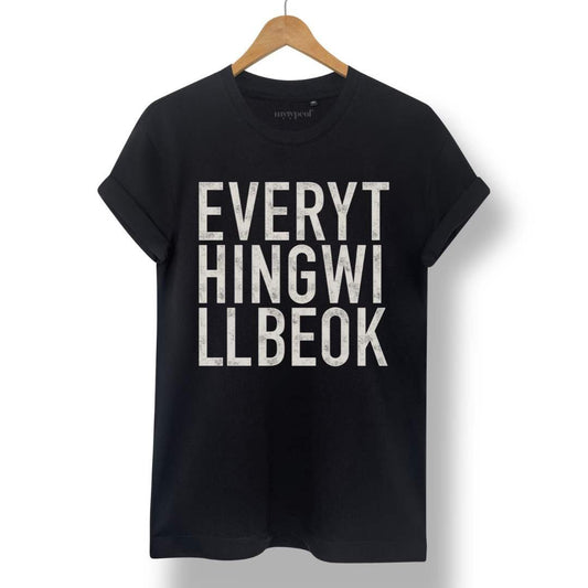 Everything Will Be OK | Black | XS - burnt peach.