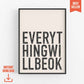 Everything Will Be Ok - Digital Download - burnt peach.