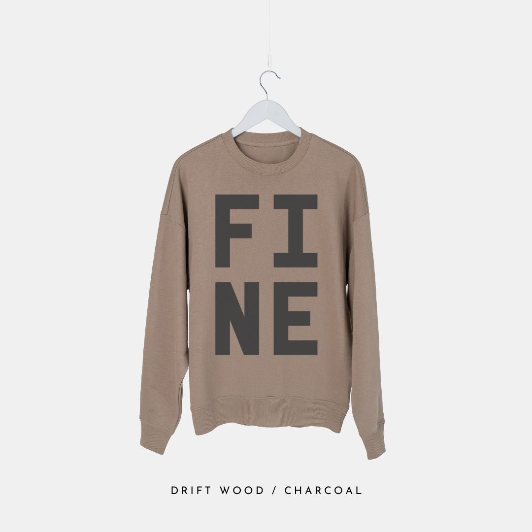 FINE | Premium Organic Sweatshirt - burnt peach.