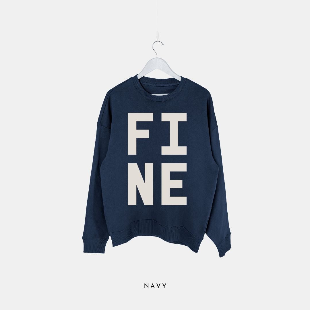 FINE | Premium Organic Sweatshirt - burnt peach.