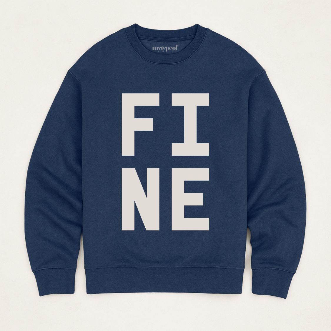 FINE | Premium Organic Sweatshirt - burnt peach.