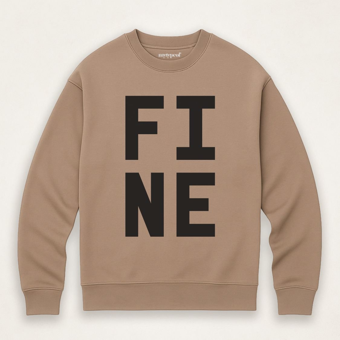 FINE | Premium Organic Sweatshirt - burnt peach.