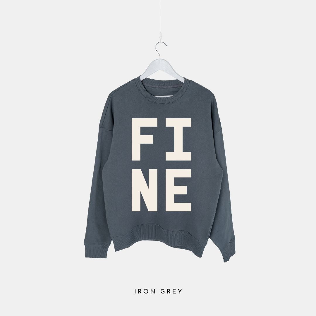 FINE | Premium Organic Sweatshirt - burnt peach.