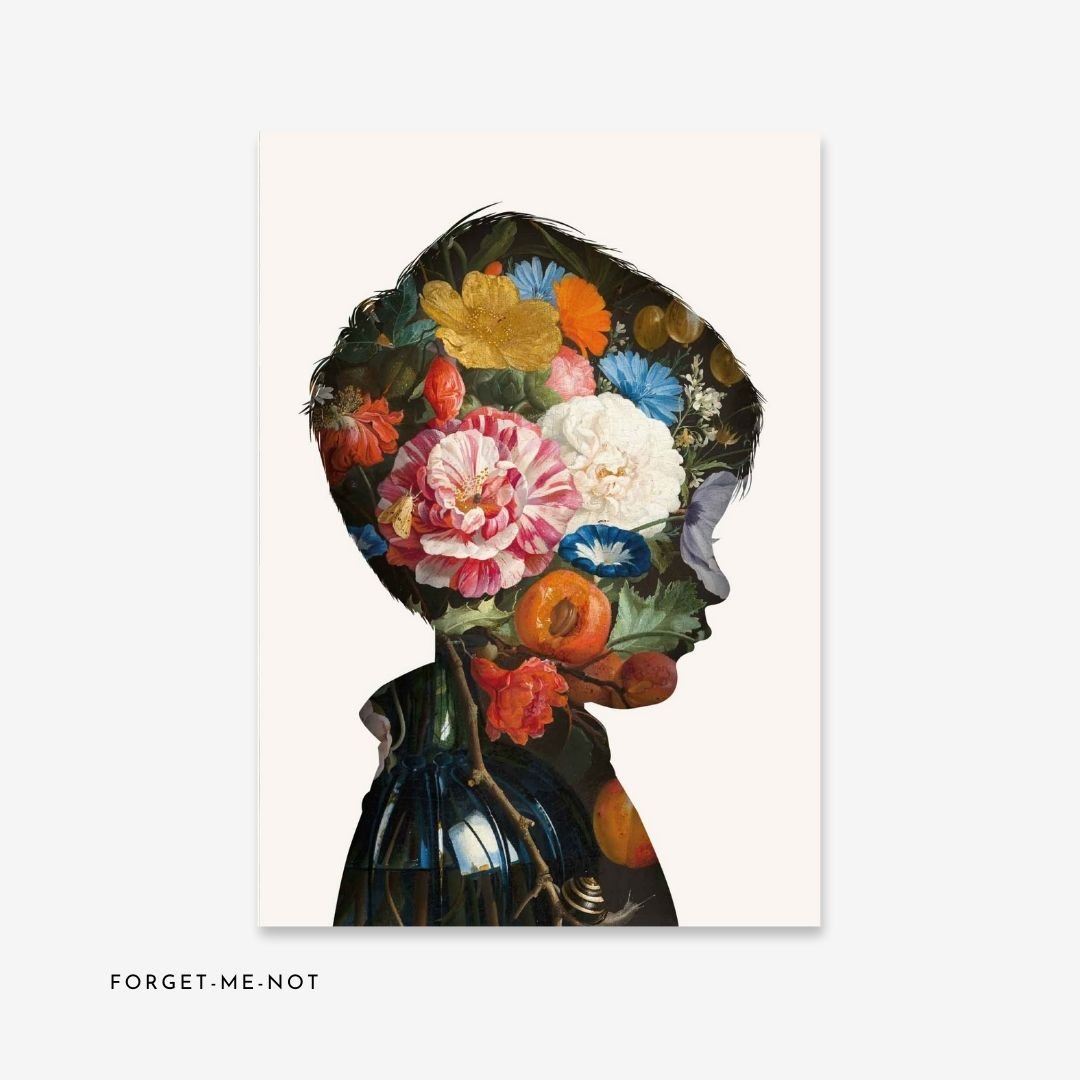 Floral Collection - burnt peach.