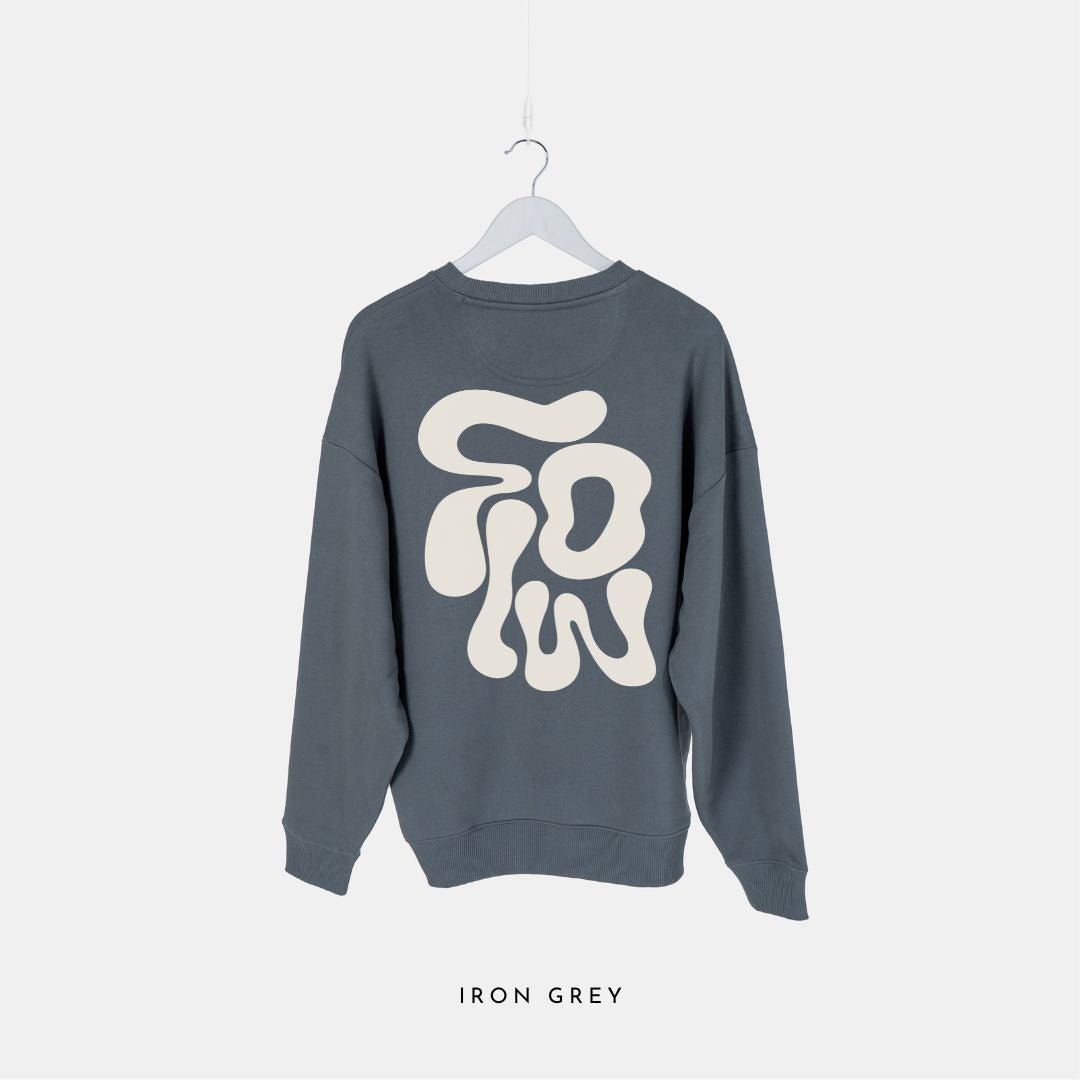 FLOW | Premium Organic Sweatshirt - burnt peach.