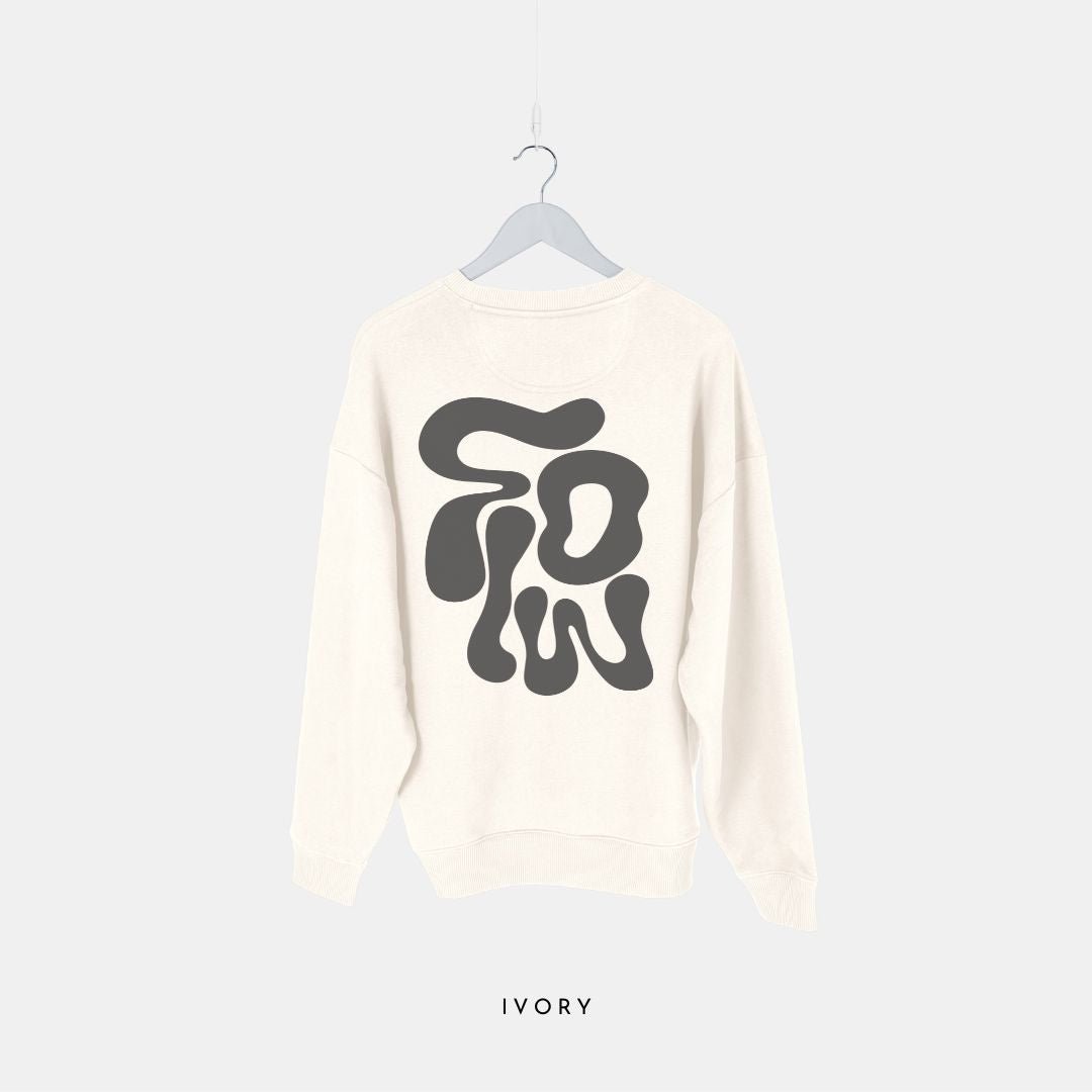 FLOW | Premium Organic Sweatshirt - burnt peach.
