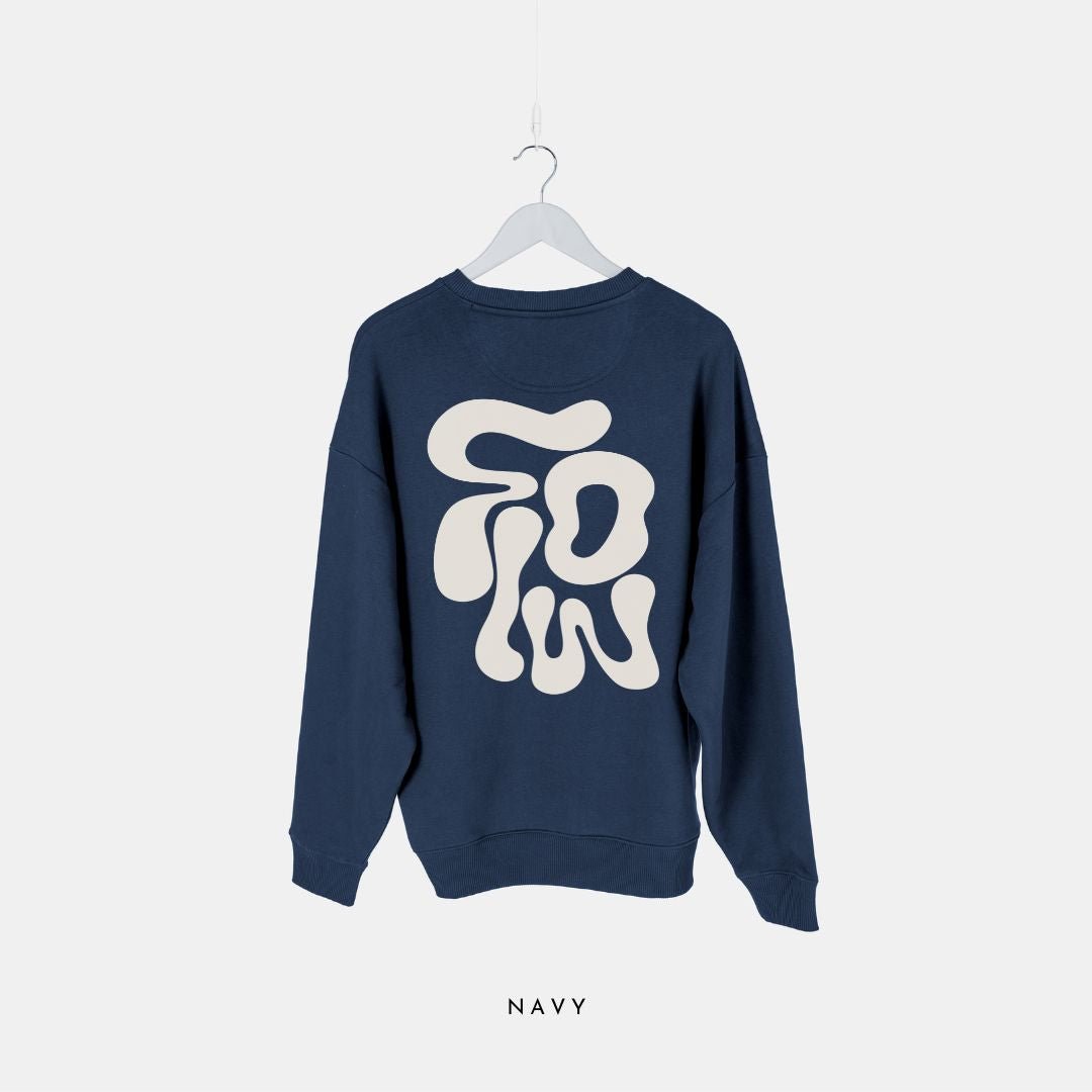 FLOW | Premium Organic Sweatshirt - burnt peach.