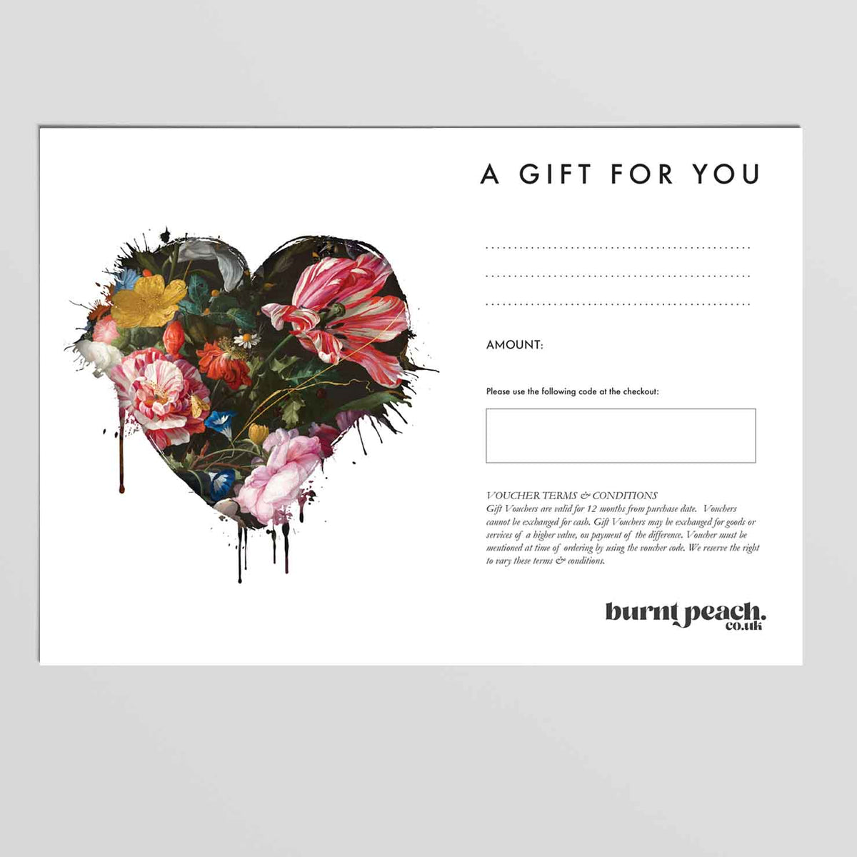 Gift Voucher Artwork - burnt peach.