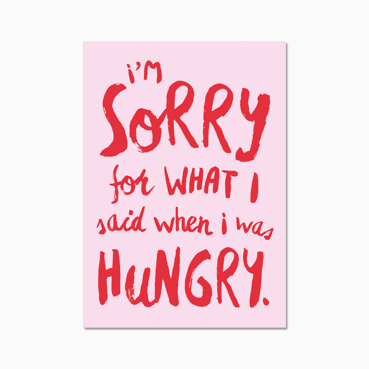 Hangry - Digital Download - burnt peach.