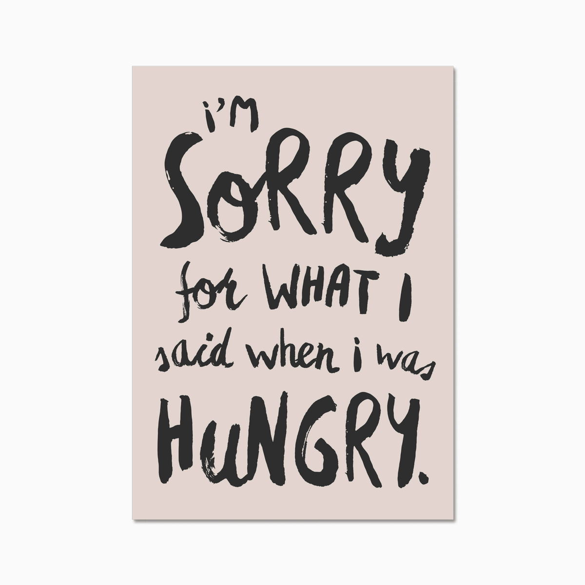 Hangry - Digital Download - burnt peach.