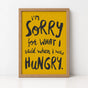 Hangry | Framed Print
