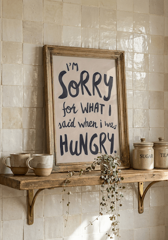 Hangry | pAInt collection | Digital Download - burnt peach.