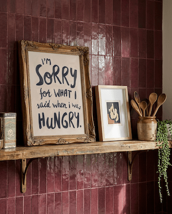 Hangry | pAInt collection | Digital Download - burnt peach.