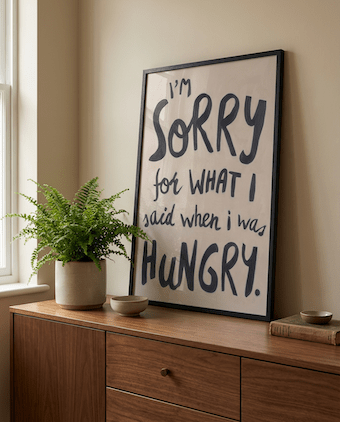 Hangry | pAInt collection | Digital Download - burnt peach.