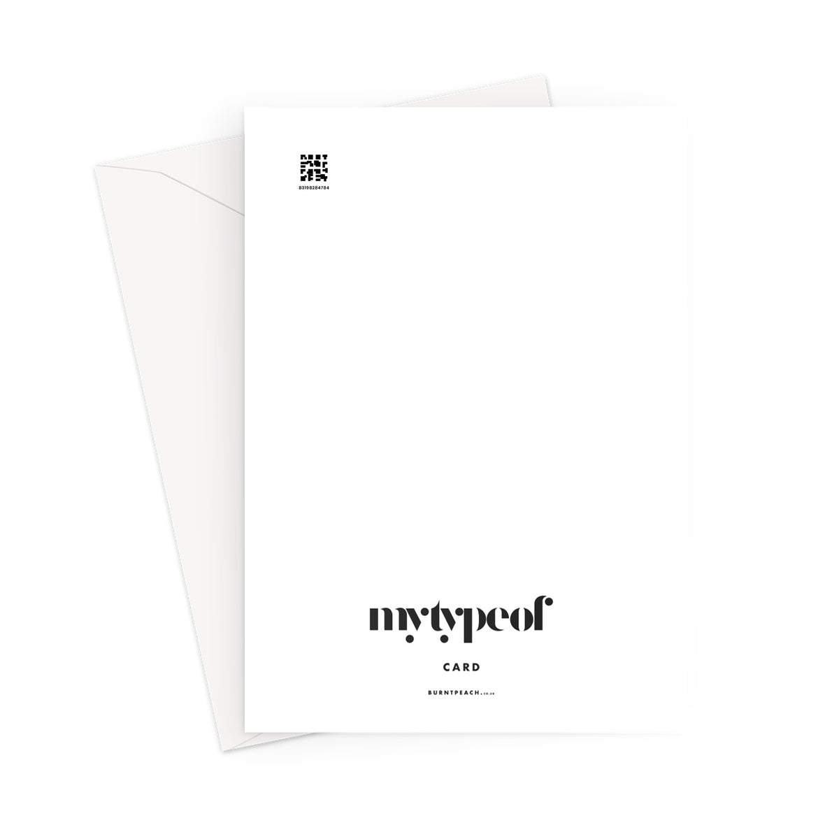 He Started It! Greeting Card - burnt peach.
