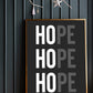 HO HO Hope - Charity Print - burnt peach.