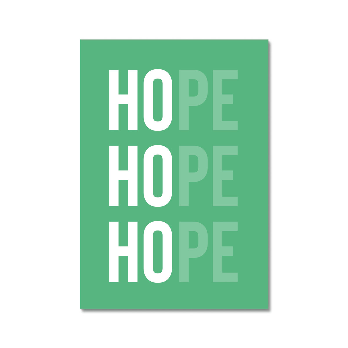HO HO Hope - Charity Print - burnt peach.