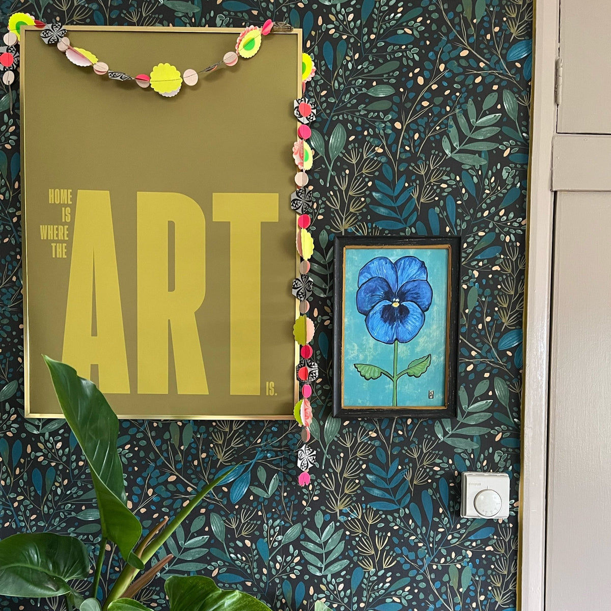 Home Is Where The Art Is - burnt peach.