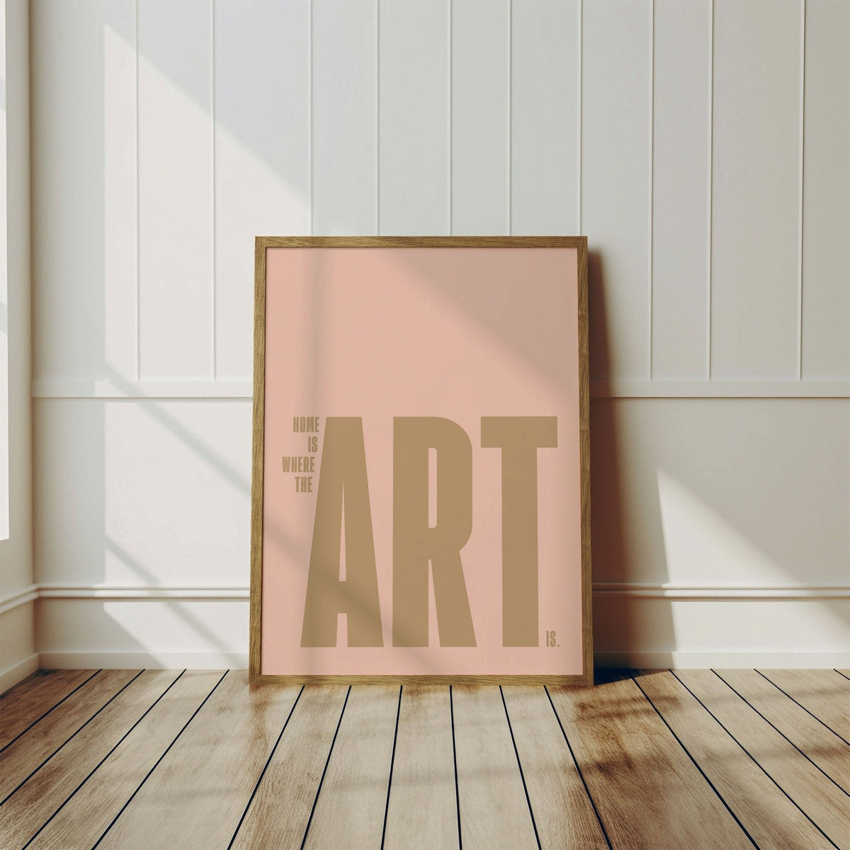 Home Is Where The Art Is - burnt peach.