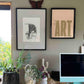 Home Is Where The Art Is - burnt peach.