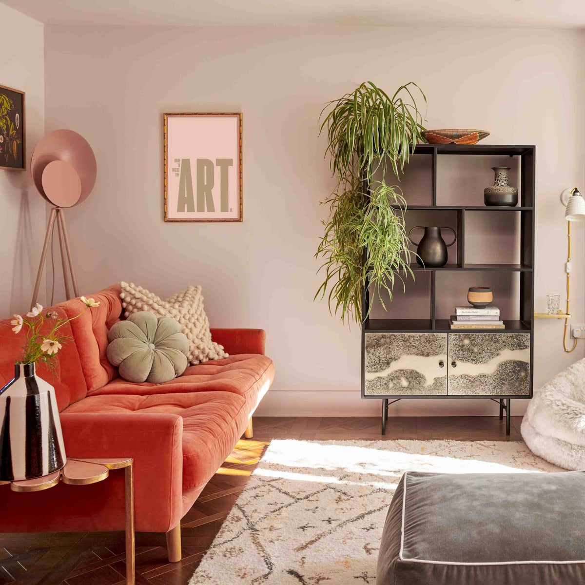 Home Is Where The Art Is - burnt peach.