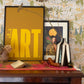 Home Is Where The Art Is - burnt peach.