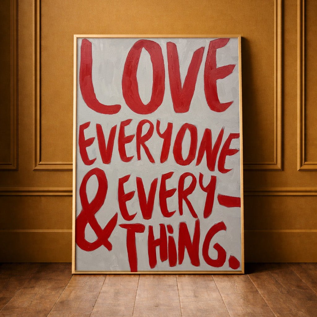 Love Everyone | pAInt collection | Digital Download - burnt peach.