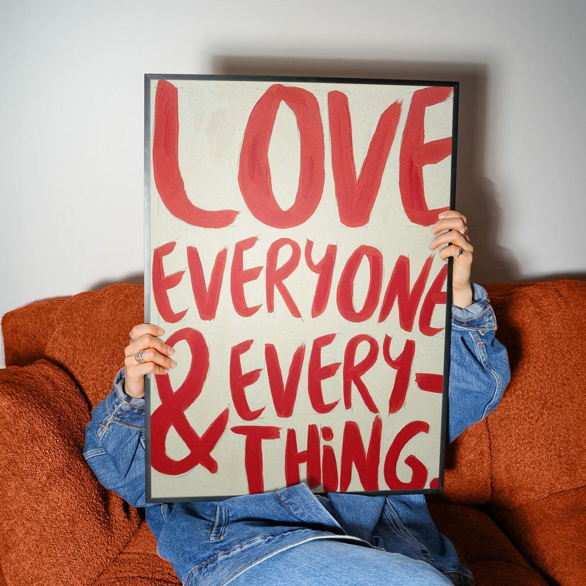 Love Everyone | pAInt collection | Digital Download - burnt peach.