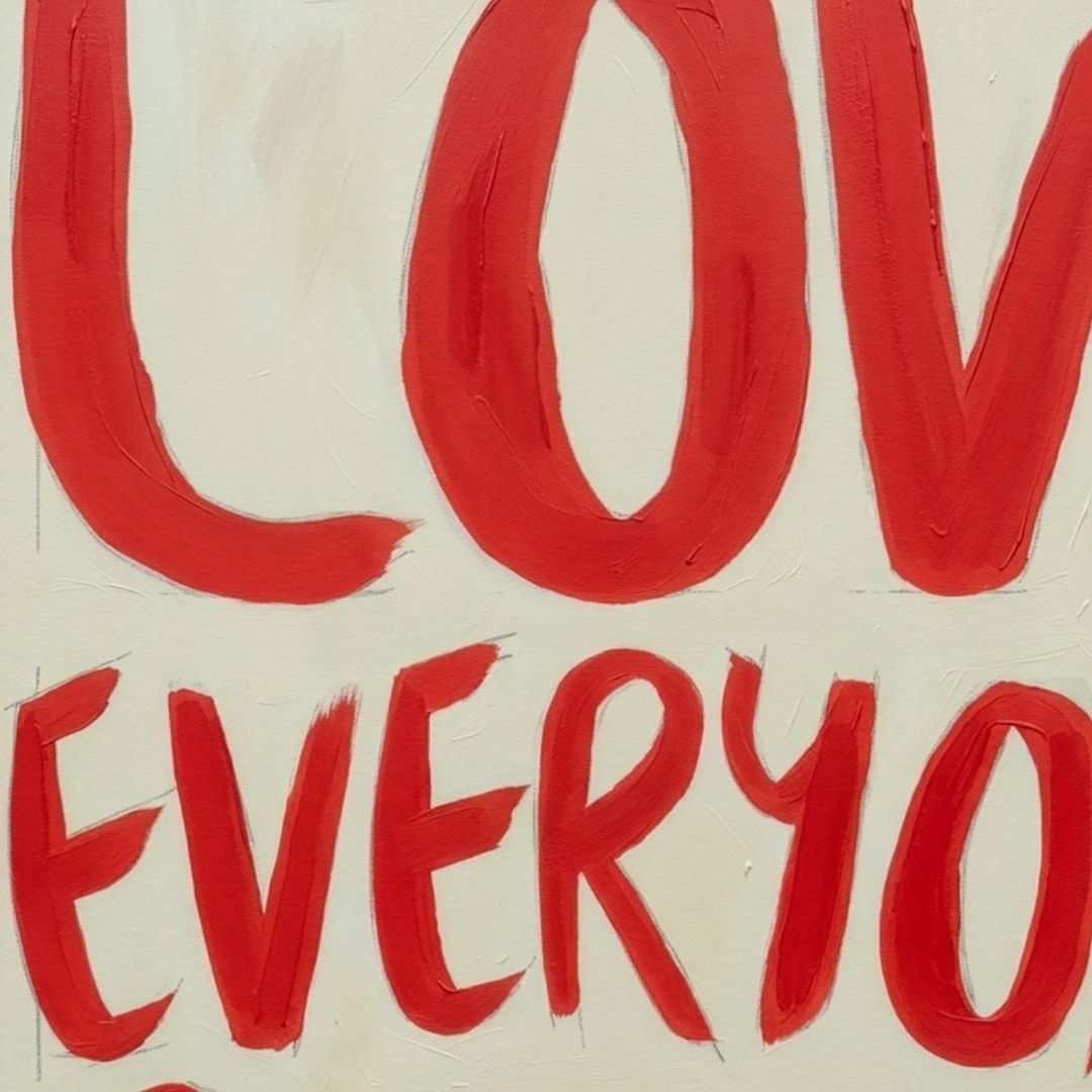 Love Everyone | pAInt collection | Digital Download - burnt peach.