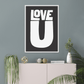 LOVE U - burnt peach.