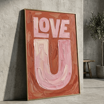 Love U | pAInt collection | Digital Download - burnt peach.
