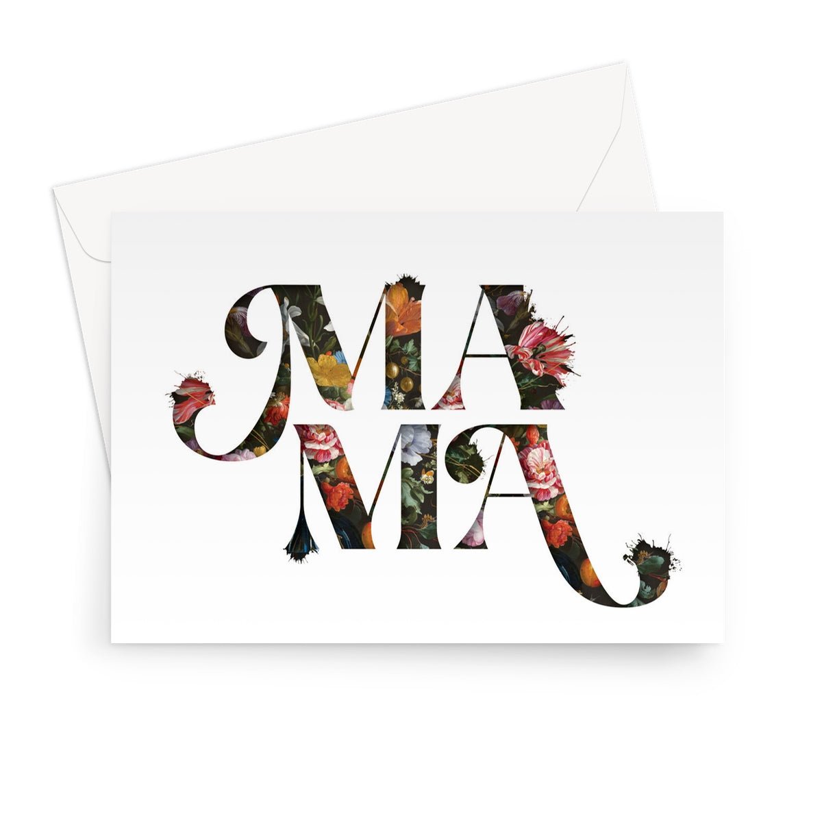 MAMA Greeting Card - burnt peach.