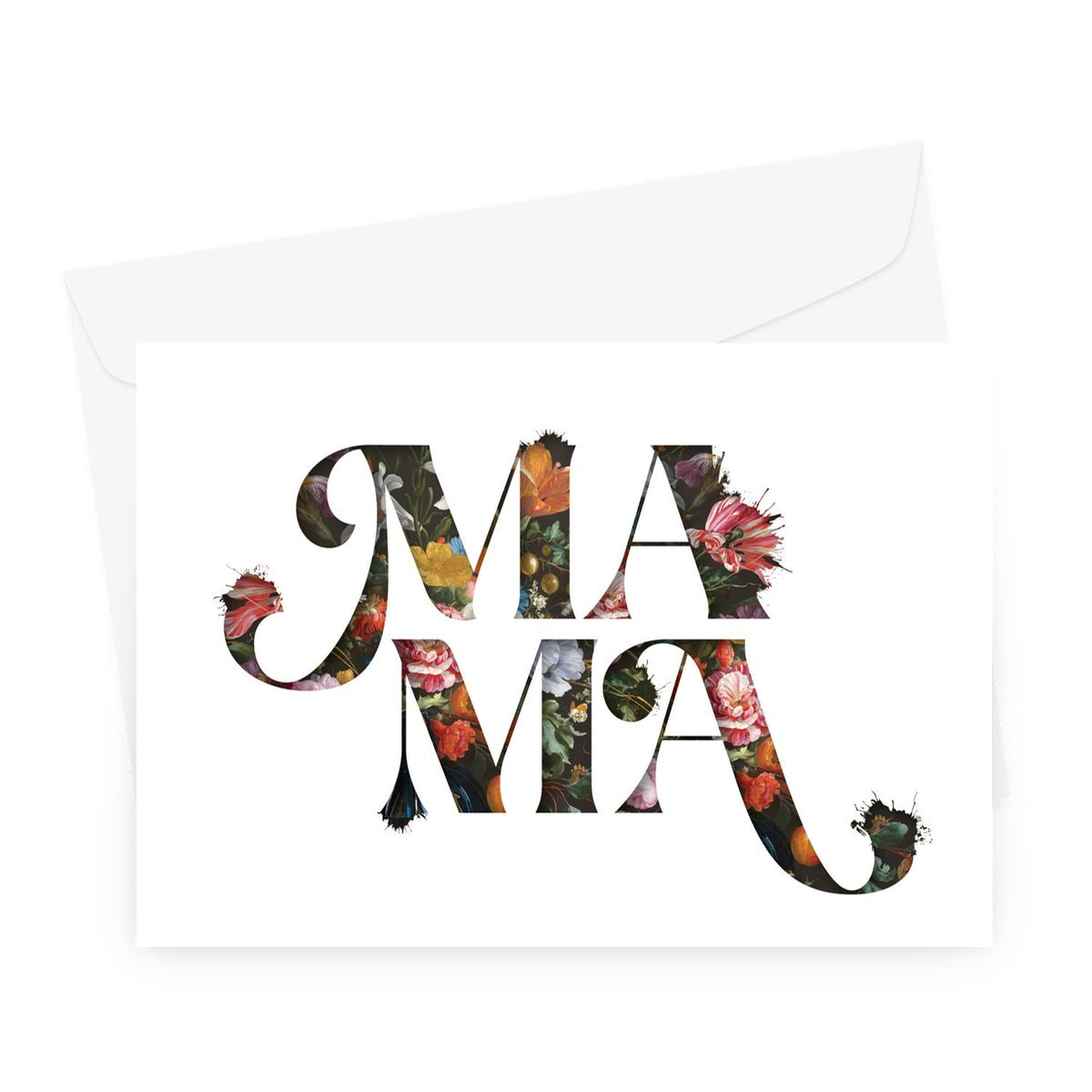 MAMA Greeting Card - burnt peach.