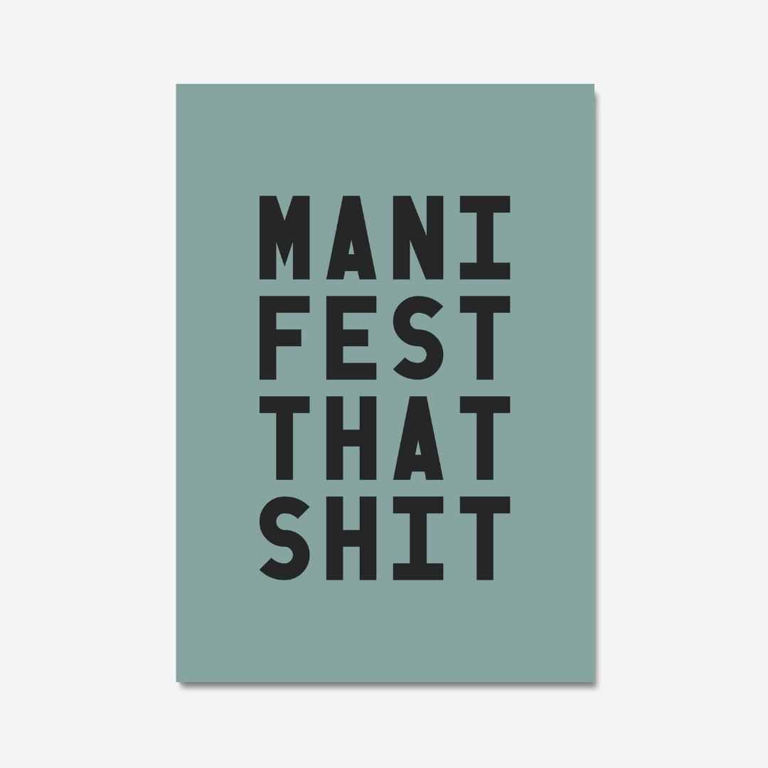 MANIFEST THAT SHIT - Digital Download - burnt peach.