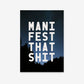 MANIFEST THAT SHIT - Digital Download - burnt peach.