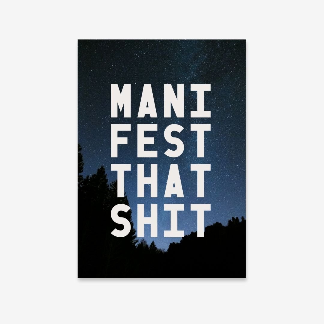 MANIFEST THAT SHIT - Digital Download - burnt peach.
