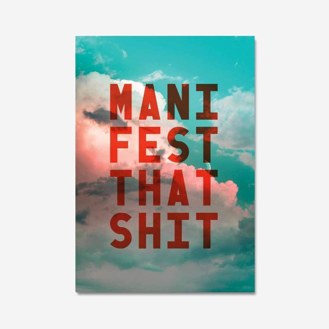 MANIFEST THAT SHIT - Digital Download - burnt peach.