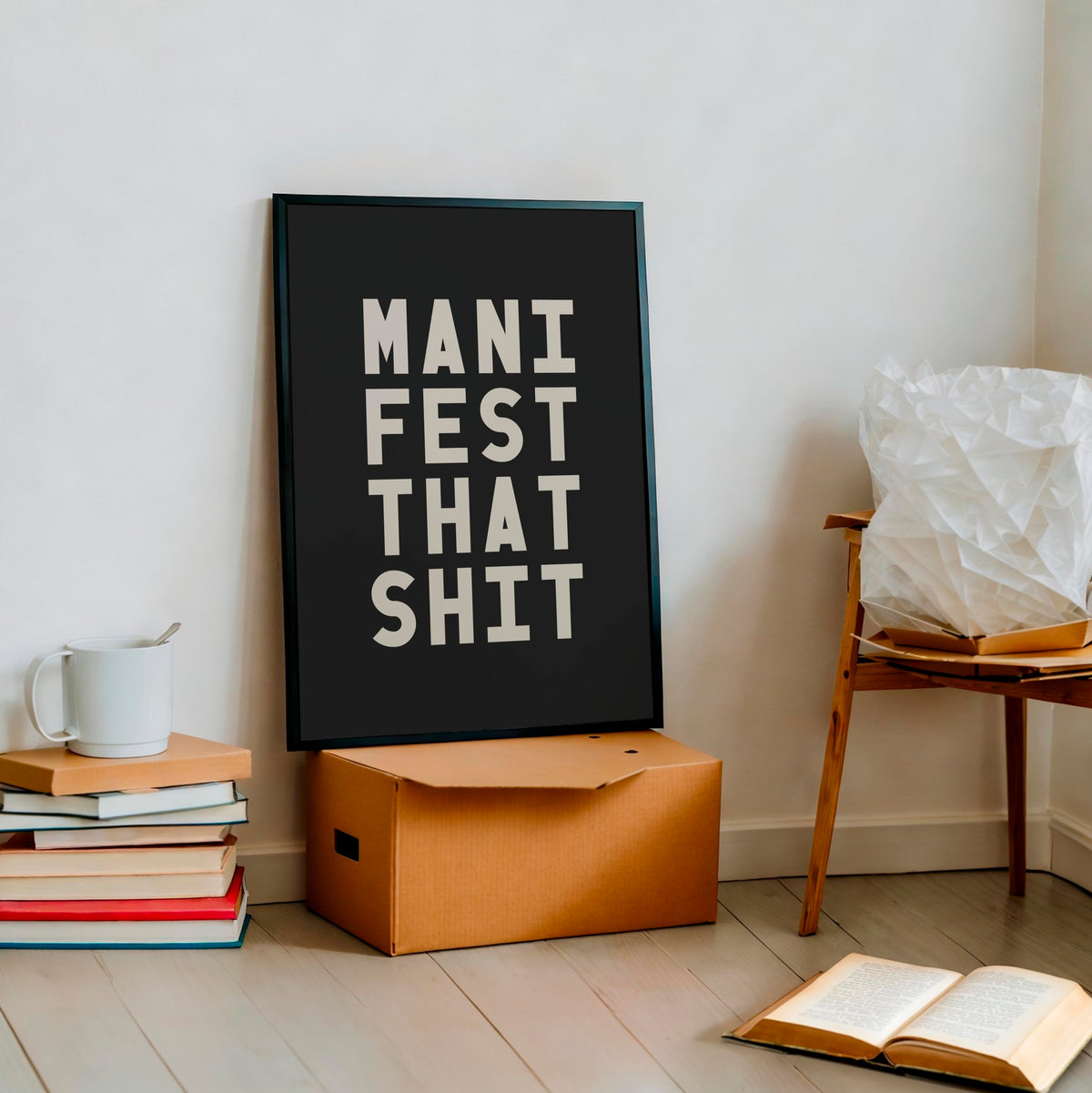 MANIFEST THAT SHIT - Digital Download - burnt peach.