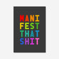 MANIFEST THAT SHIT - Digital Download - burnt peach.