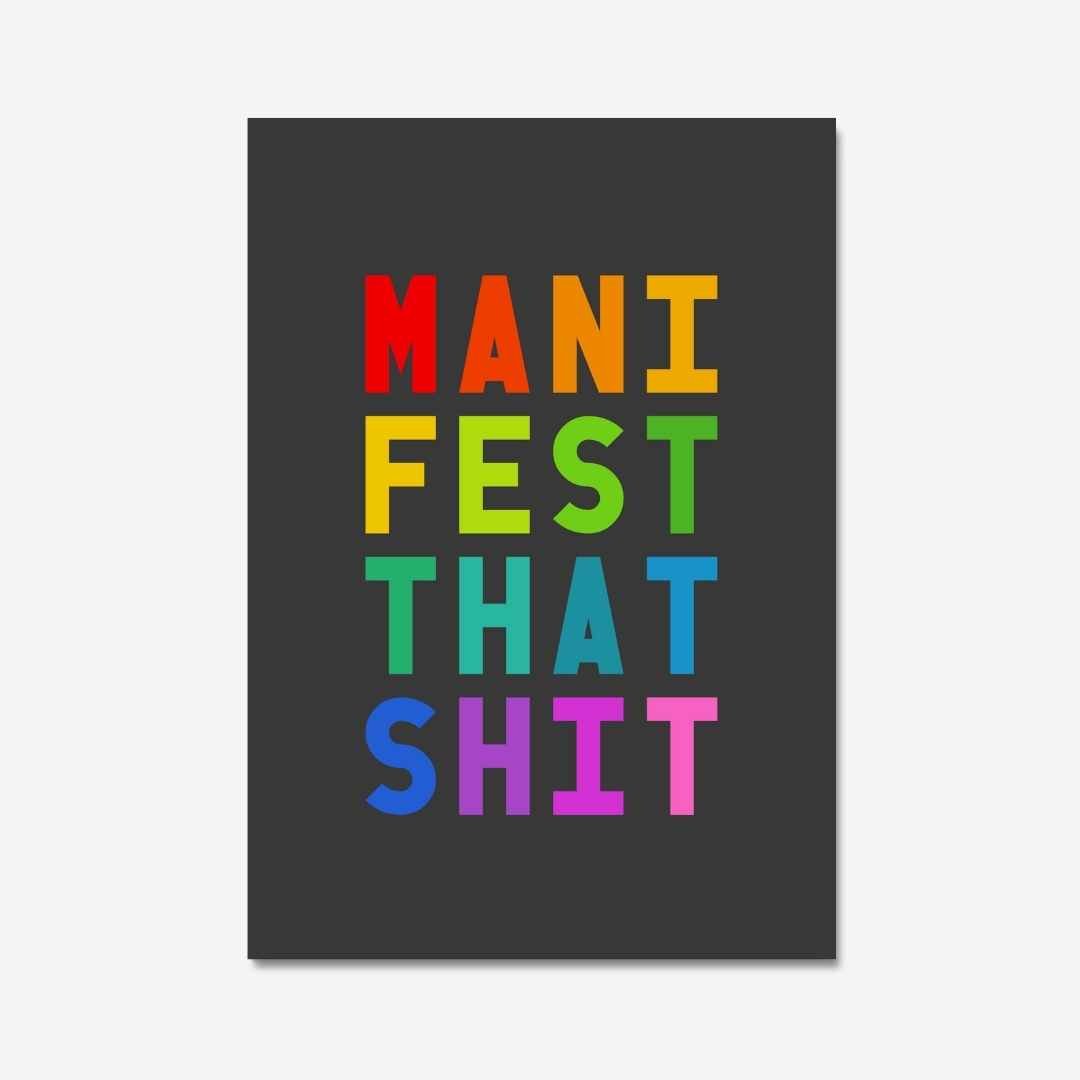 MANIFEST THAT SHIT - Digital Download - burnt peach.