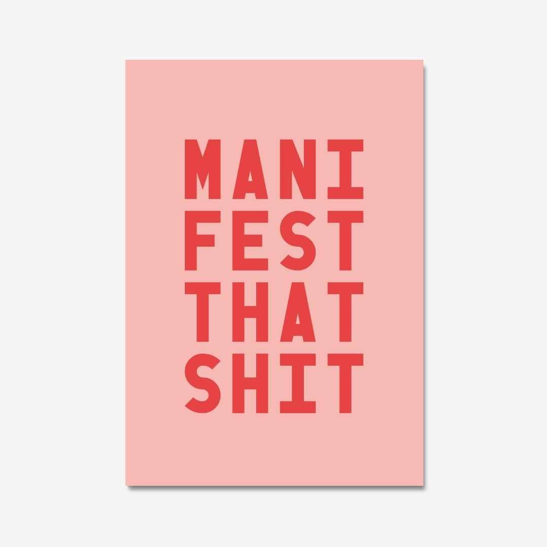 MANIFEST THAT SHIT - Digital Download - burnt peach.